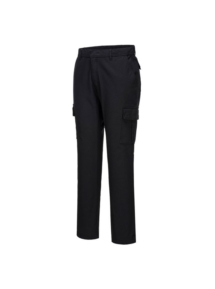 Stretch Cargo Combat Pants, 28, R, Black