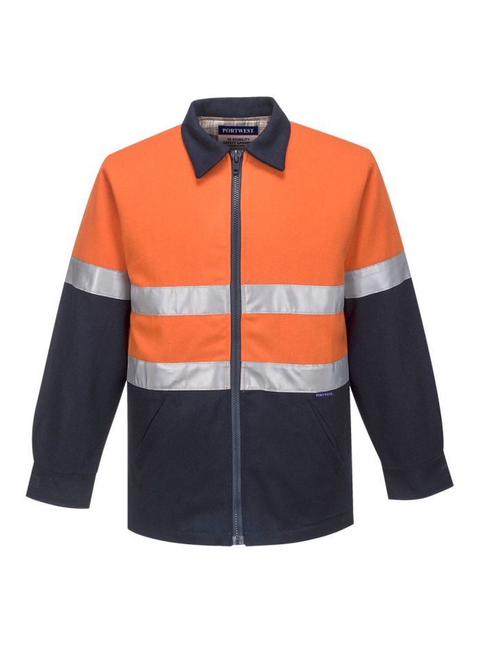 Wool Blend Bluey Jacket, 4XL, R, Orange/Navy