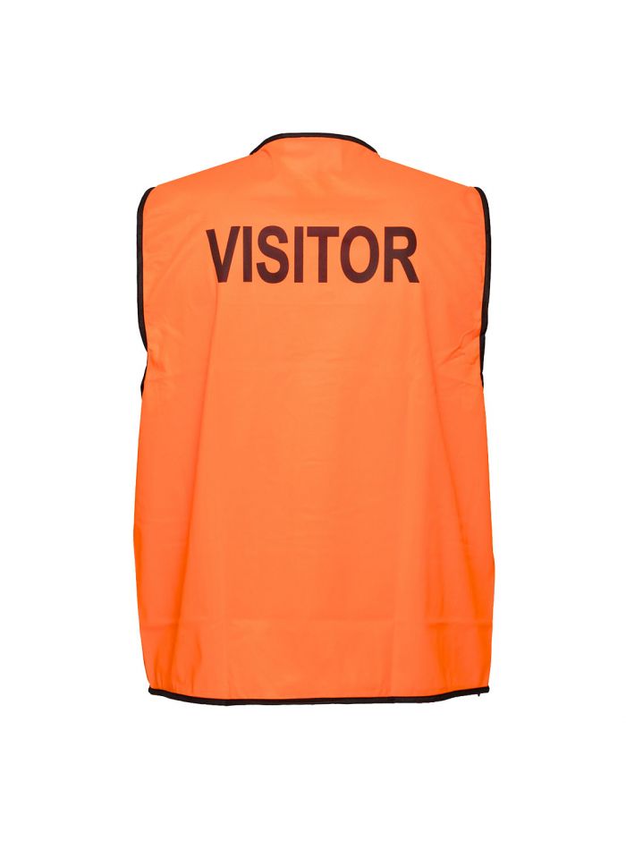 Visitor Hi-Vis Vest Class D, 4XL, R, Orange