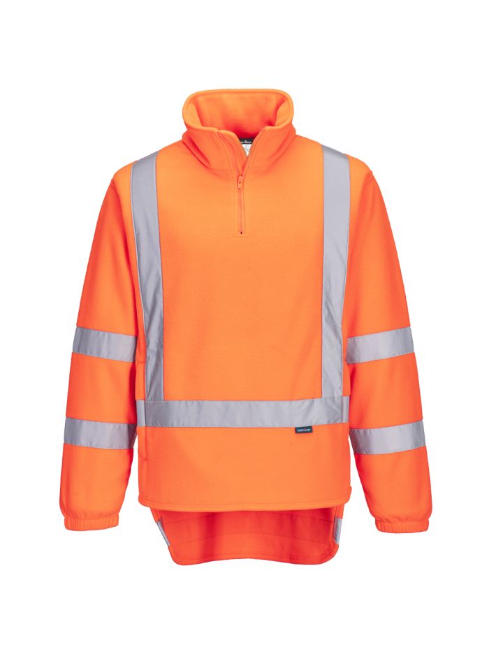 TTMC 1/4 Zip Polar Fleece , 4XL, R, Orange